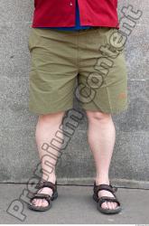 Leg Head Man Casual Shorts Slim Overweight Street photo references